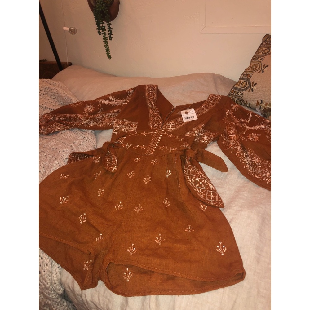 FREE PPL Azalia Embroidered Romper